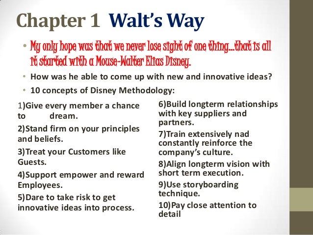 Disney Creative Strategy stages